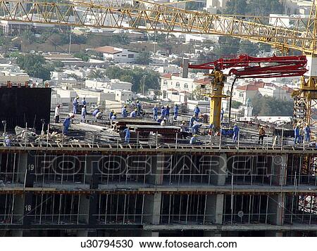 Stock Image - dubai, construction, site. Fotosearch