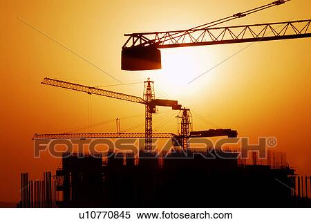 sunset, sunrise, rise, dubai, construction, building, work View Large Photo Image Stock Photography - sunset, sunrise, rise, dubai, construction, building, work. Fotosearch