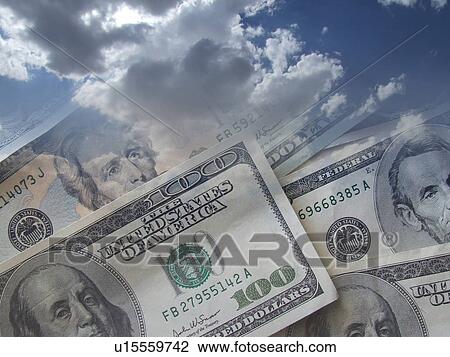 Stock Image - business, holding, banking, cash, economy, oil, savings. Fotosearch