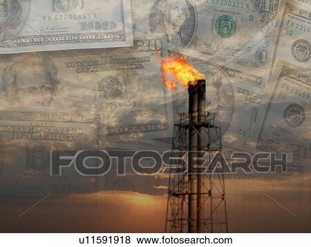 Stock Photo - business, holding, banking, cash, economy, oil, savings. Fotosearch