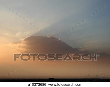 Egypt, Giza, Pyramids, Sky View Large Photo Image Stock Photograph - Egypt, Giza, Pyramids, Sky. Fotosearch
