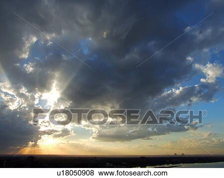 Egypt, Pyramids, Nile, Sky View Large Photo Image Stock Photo - Egypt, Pyramids, Nile, Sky. Fotosearch