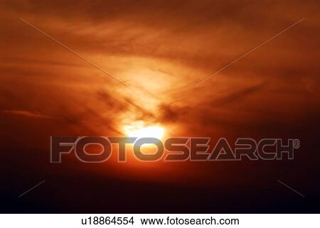 Picture - sunset, sunrise, rise. Fotosearch