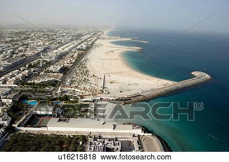 Stock Photo - dubai, aerial, airborne, sky, October, 2006. Fotosearch
