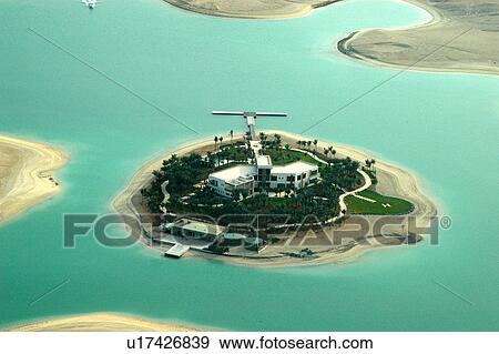 Dubai Luft Dubai Welt Insel Stock Foto U Fotosearch
