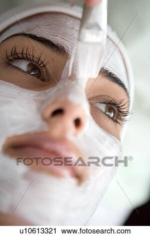 Stock Image - woman, beauty, health, Arabic. Fotosearch
