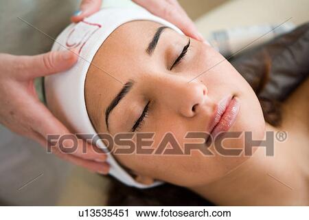 Stock Image - woman, beauty, health, Arabic. Fotosearch