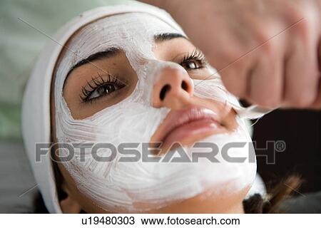 Stock Image - woman, beauty, health, Arabic. Fotosearch