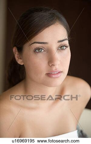 Stock Photography - woman, beauty, health, Arabic. Fotosearch