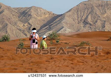 Stock Image - desert, dune, 4x4x, four, wheel, drive, car. Fotosearch