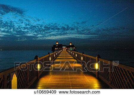 dubai, meena, salam, hotel, night, evening, lights View Large Photo Image Stock Photo - dubai, meena, salam, hotel, night, evening, lights. Fotosearch