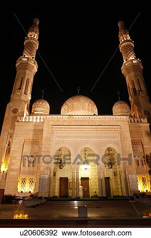 dubai, mosque, muslim, muslem, arab, prayer, night View Large Photo Image Stock Image - dubai, mosque, muslim, muslem, arab, prayer, night. Fotosearch
