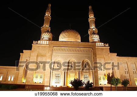 dubai, mosque, muslim, muslem, arab, prayer, night View Large Photo Image Stock Photo - dubai, mosque, muslim, muslem, arab, prayer, night. Fotosearch