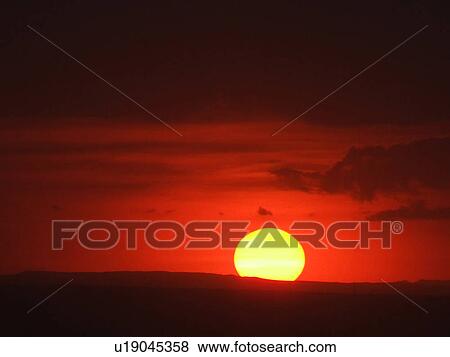 Stock Photo - Egypt, Sunset, Sky. Fotosearch