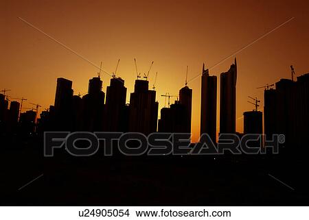 silhouette, dubai, sunset, sunrise, evening, shadow, dark View Large Photo Image Picture - silhouette, dubai, sunset, sunrise, evening, shadow, dark. Fotosearch