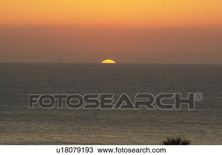 sunset, sunrise, sea, ocean, gulf, persian, gulf View Large Photo Image Stock Image - sunset, sunrise, sea, ocean, gulf, persian, gulf. Fotosearch