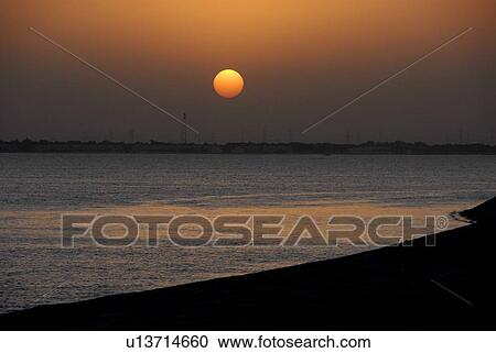 Stock Image - sunset, sunrise. Fotosearch