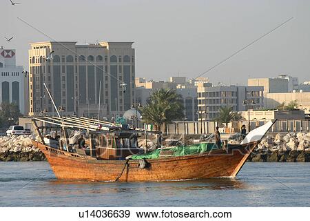 dubai, deira, creek, building, boat View Large Photo Image Stock Photo - dubai, deira, creek, building, boat. Fotosearch