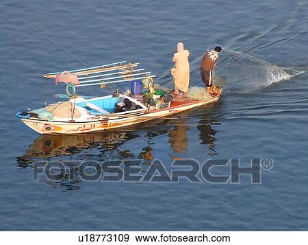 Egypt, Nile, Boats, Fishermen View Large Photo Image Stock Photo - Egypt, Nile, Boats, Fishermen. Fotosearch