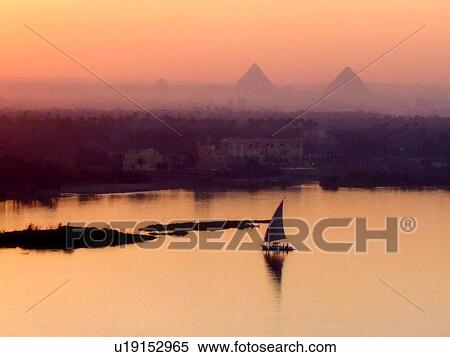 Egypt, Nile, Boats, pyramids View Large Photo Image Stock Photography - Egypt, Nile, Boats, pyramids. Fotosearch