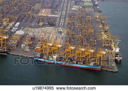 dubai, aerial, dubai, boat, ship, port, indutry View Large Photo Image Stock Photography - dubai, aerial, dubai, boat, ship, port, indutry. Fotosearch