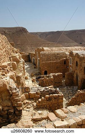 Stock Image - Chenini, Douiret, Tunis, Tunisia, arabic, country. Fotosearch