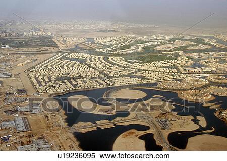 Stock Photography - dubai, aerial, dubai, emirates, hills. Fotosearch