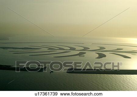 dubai, aerial, dubai, palm, jebel, construction View Large Photo Image Stock Photo - dubai, aerial, dubai, palm, jebel, construction. Fotosearch