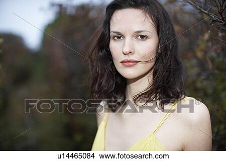 Young woman (portrait) View Large Photo Image Picture - Young woman (portrait). Fotosearch