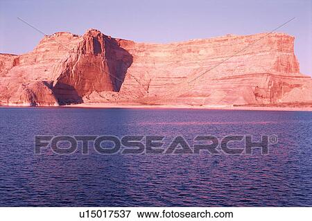 Rock Mountain By Lake View Large Photo Image Stock Photo - Rock Mountain By Lake. Fotosearch