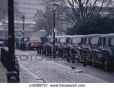 Stock Image - Black Cabs. Fotosearch