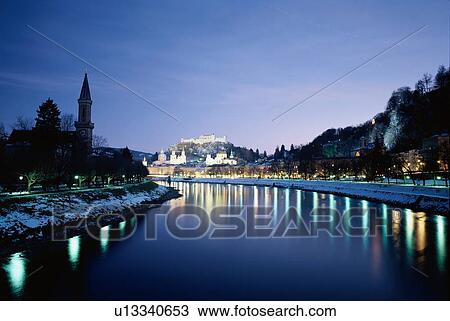River At Night View Large Photo Image Stock Image - River At Night. Fotosearch
