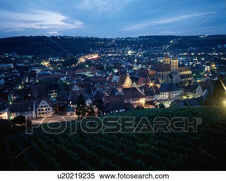 Town At Night View Large Photo Image Stock Photography - Town At Night. Fotosearch