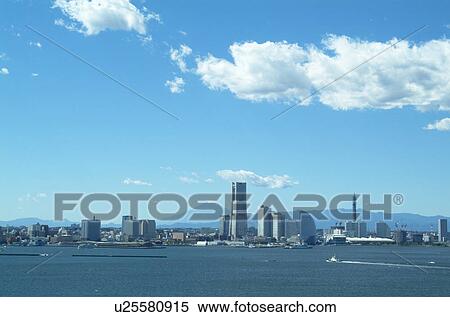 Yokohama Minato Mirai View Large Photo Image Stock Photography - Yokohama Minato Mirai. Fotosearch