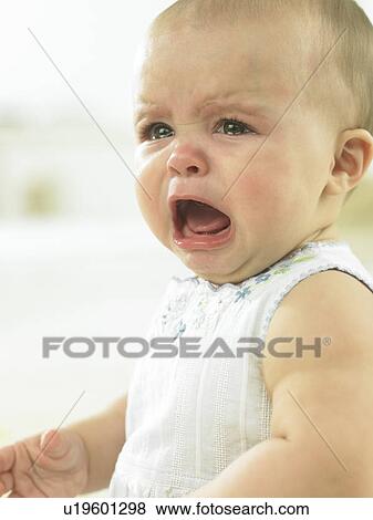 Baby crying View Large Photo Image Stock Photo - Baby crying. Fotosearch