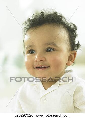 Stock Photograph - Baby smiling. Fotosearch