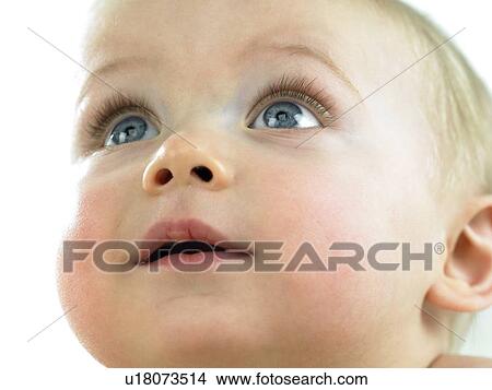 Baby's face close up View Large Photo Image Picture - Baby's face close up. Fotosearch