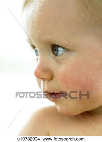 Baby's face close up View Large Photo Image Picture - Baby's face close up. Fotosearch