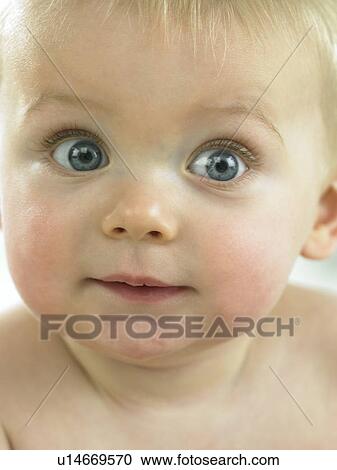 Baby's face close up View Large Photo Image Stock Image - Baby's face close up. Fotosearch