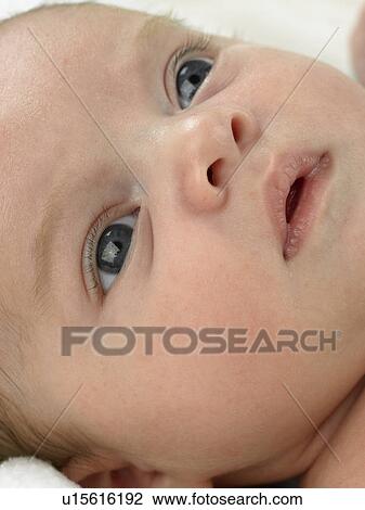 Baby's face close up View Large Photo Image Stock Image - Baby's face close up. Fotosearch
