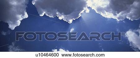 Stock Image - Blue skies with clouds. Fotosearch