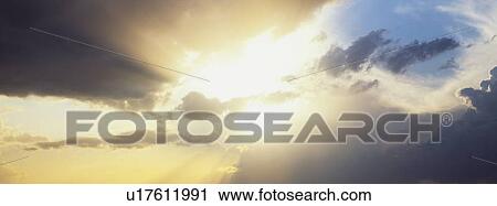Blue skies with clouds View Large Photo Image Stock Image - Blue skies with clouds. Fotosearch