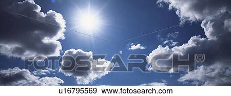 Stock Photo - Blue skies with clouds. Fotosearch