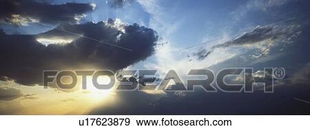 Stock Photo - Blue skies with clouds. Fotosearch