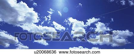 Stock Photograph - Blue skies with clouds. Fotosearch