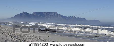 Beach in Cape Town and Table Mountain South Africa View Large Photo Image Stock Image - Beach in Cape Town and Table Mountain South Africa. Fotosearch