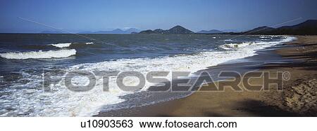 Beach shoreline View Large Photo Image Stock Image - Beach shoreline. Fotosearch