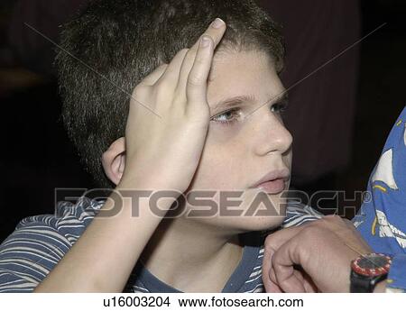 Little boy with autism. View Large Photo Image Picture - Little boy with autism.. Fotosearch