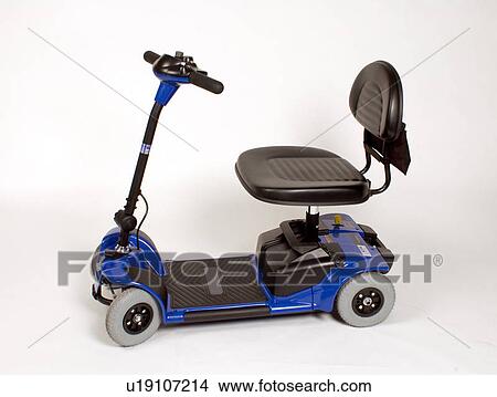 Picture - Basic scooter for use by individuals with mobility impairments.. Fotosearch