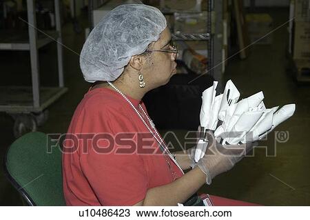 A woman with a disability working in food service. View Large Photo Image Stock Image - A woman with a disability working in food service.. Fotosearch